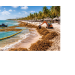 Arribo masivo de sargazo a costas de Quintana Roo: causas, impacto turístico y previsiones para 2026